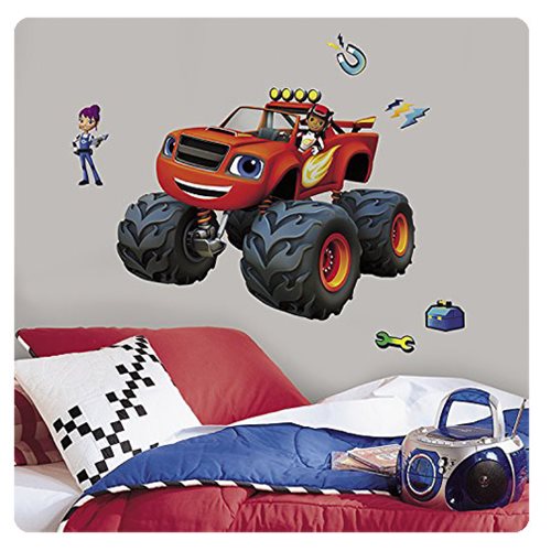 Blaze and the Monster Machines AJ and Gabby Peel and Stick Giant Wall Decals